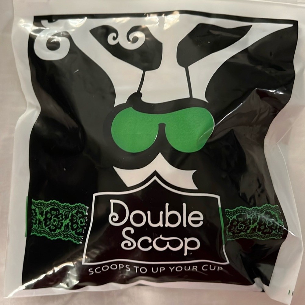 Double scoop bra cups, bathing suit inserts.